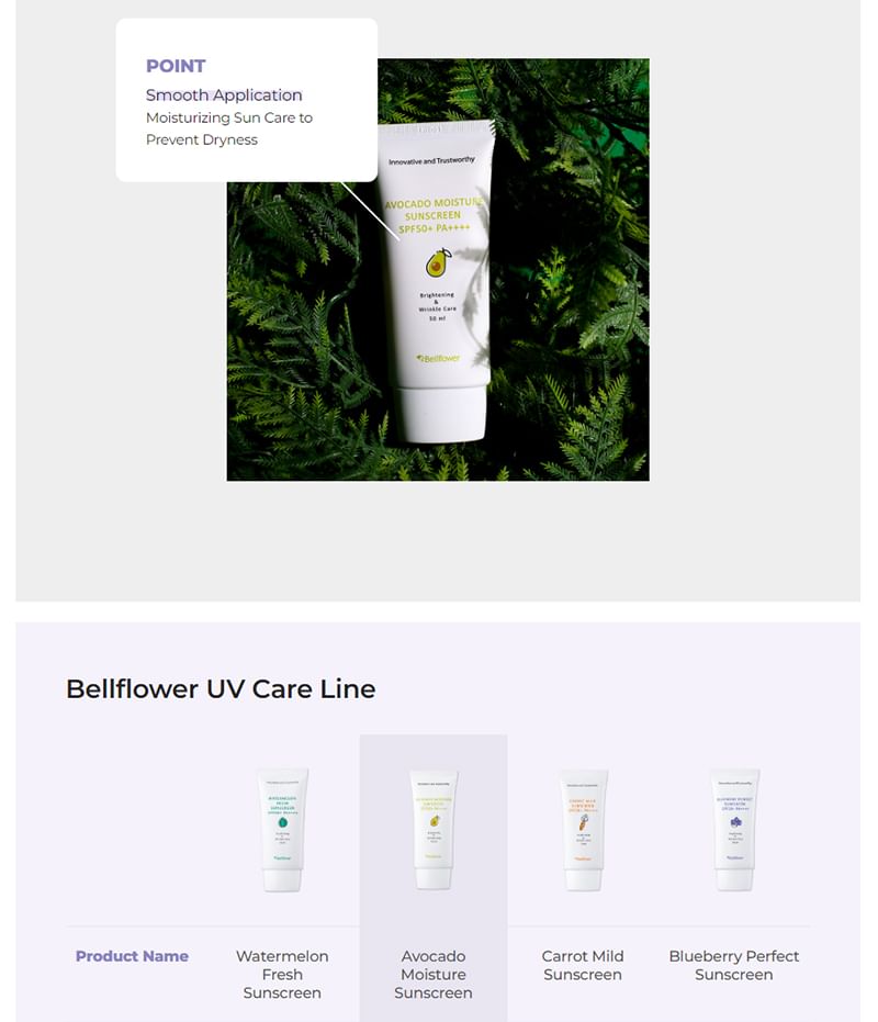 Bellflower - Avocado Moisture Zonnebrandcrème