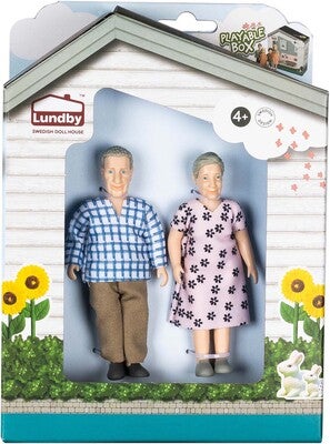 Lundby Dukkesett Gammelt Par Charlie