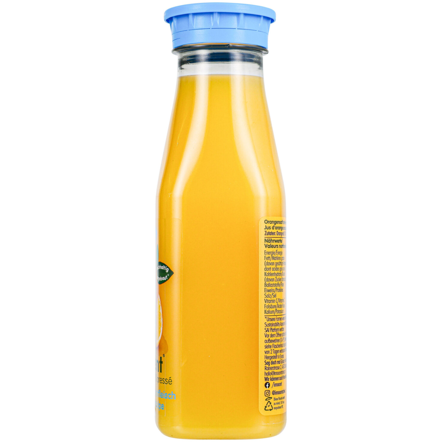 innocent Orangensaft ohne Fruchtfleisch