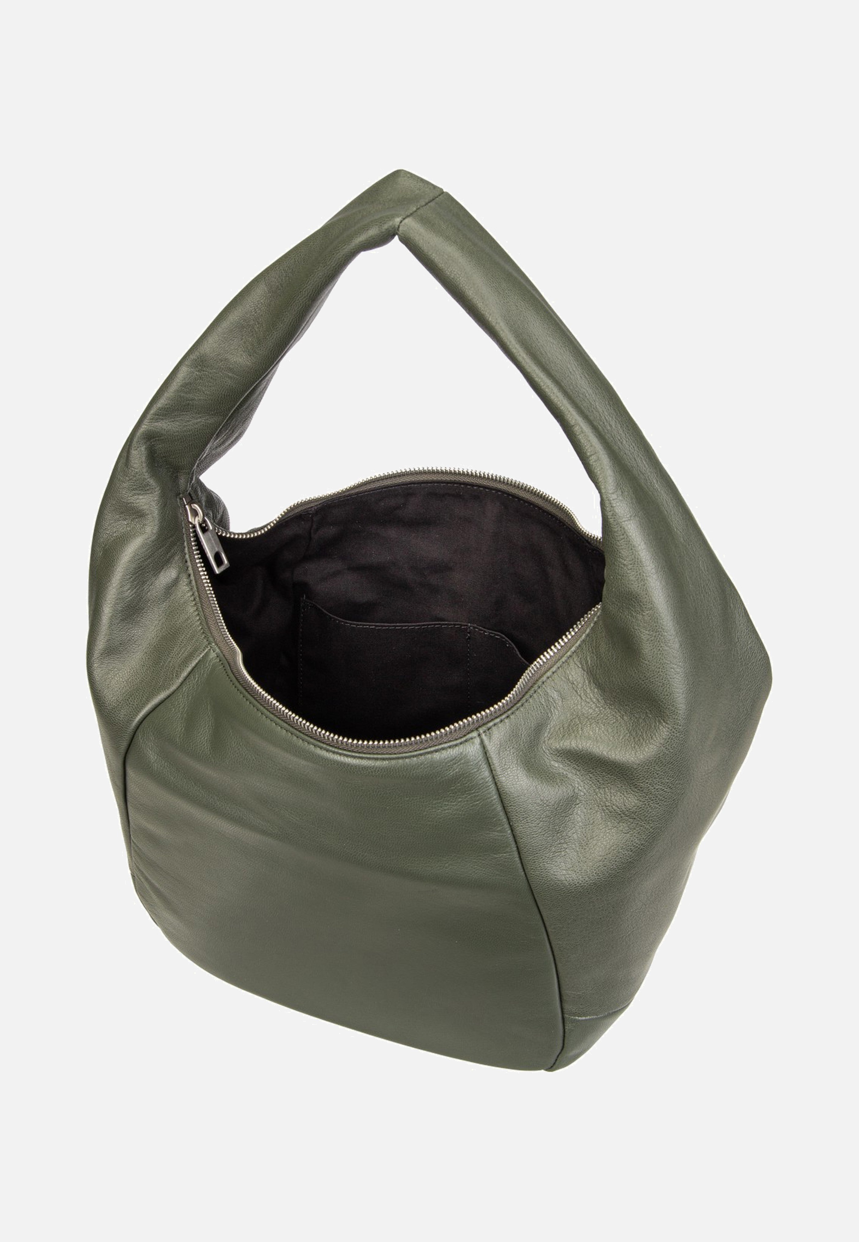 Farrah M Vintage Goat Cypress Green - Hobo Bag