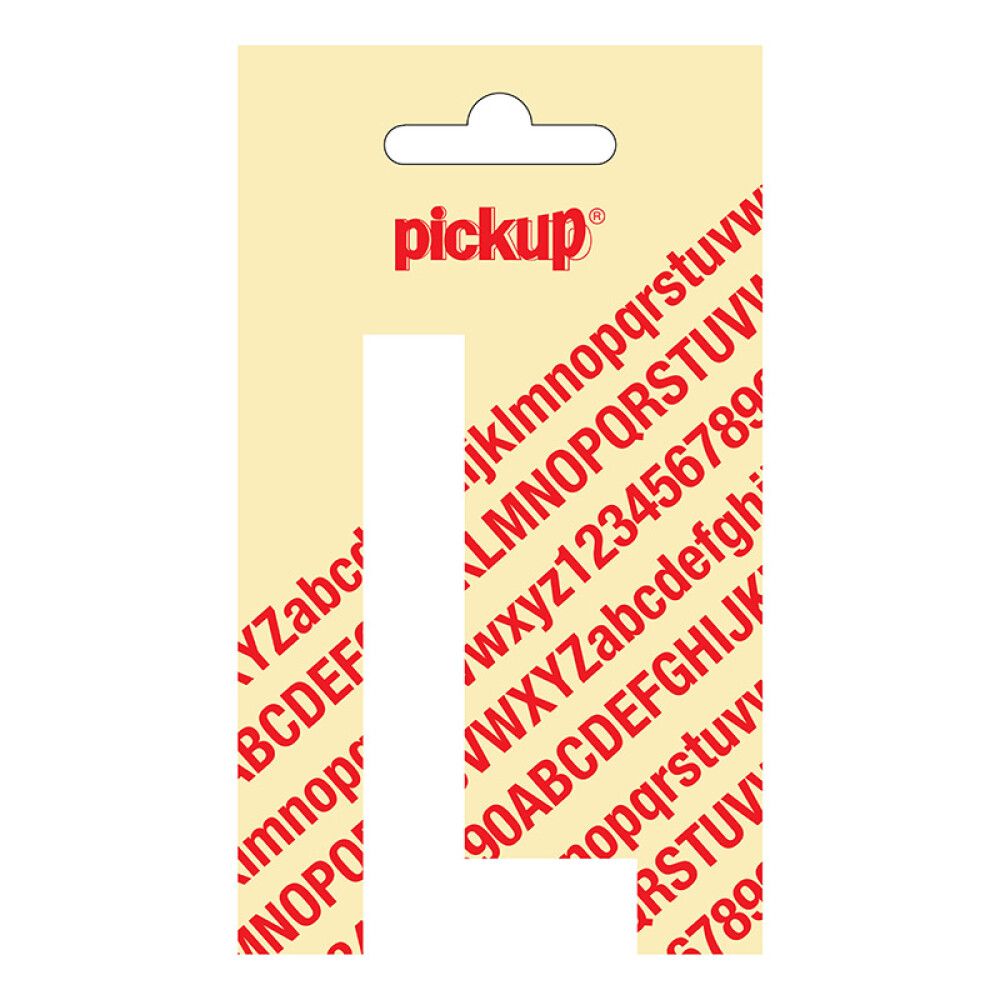 BOKSTAV PICKUP NOBEL L HVIT 90 MM SELVKLEBENDE