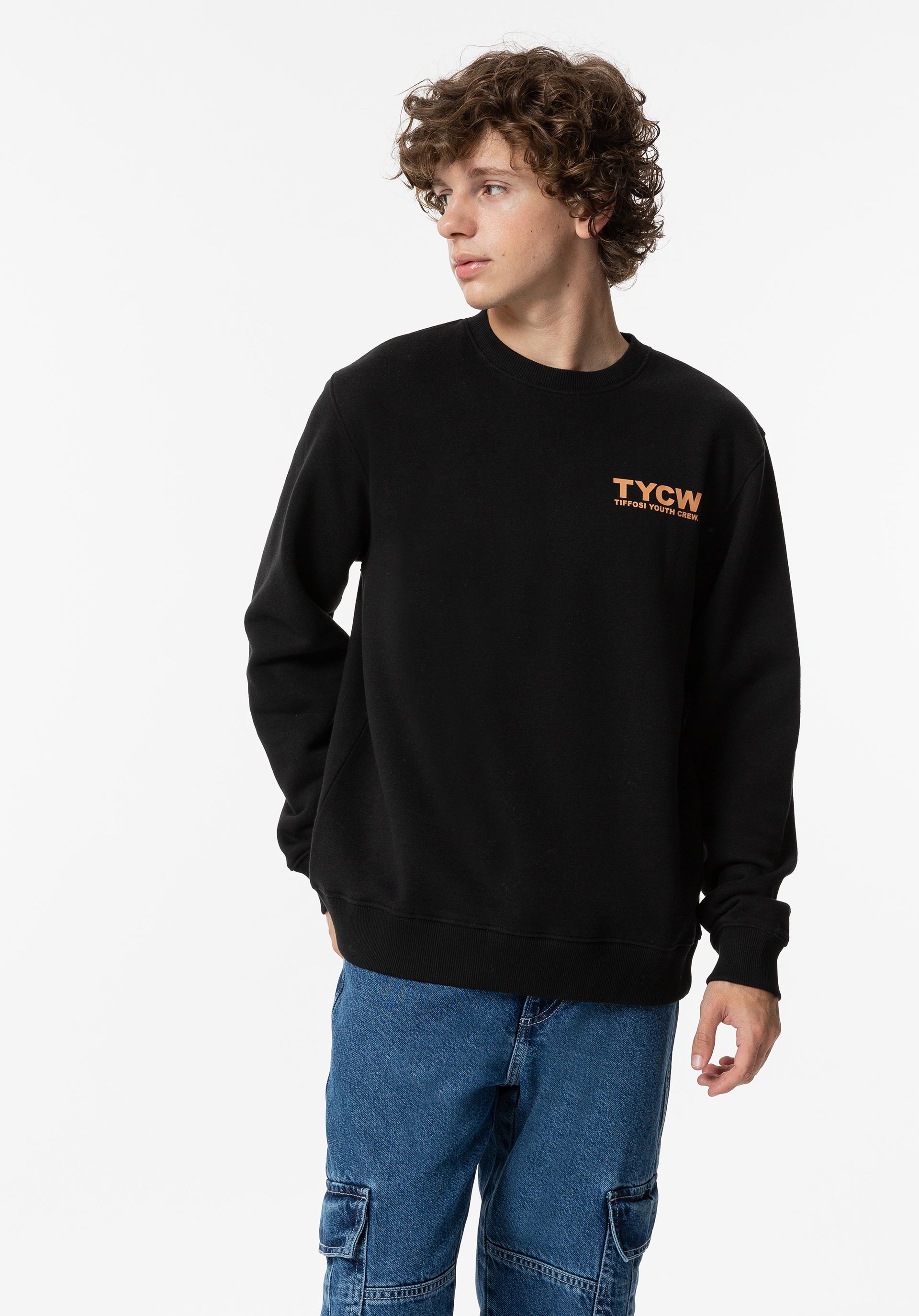 Sweatshirt com Estampado nas Costas