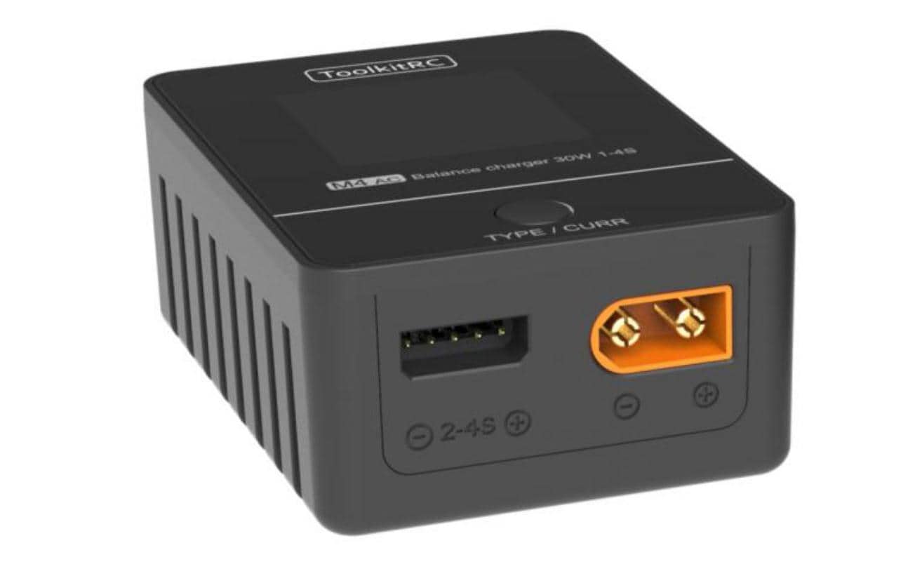 Ladegerät M4AC, 25W, 2-4SKompaktes Modellbau Ladegerät für LiPo, LiHv und LiFe Akkus