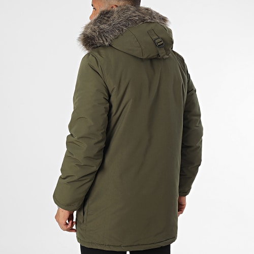 Parka Capuche Fourrure Everest Faux Fur M5011741A Vert Kaki