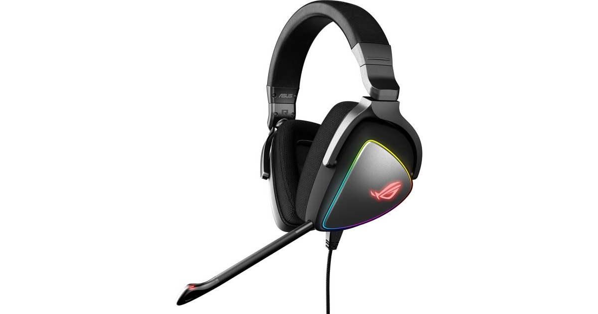 ASUSROG Delta S over-ear gaming headset  (Zwart, Pc, PlayStation 4, PlayStation 5, Xbox One, Nintendo Switch)
