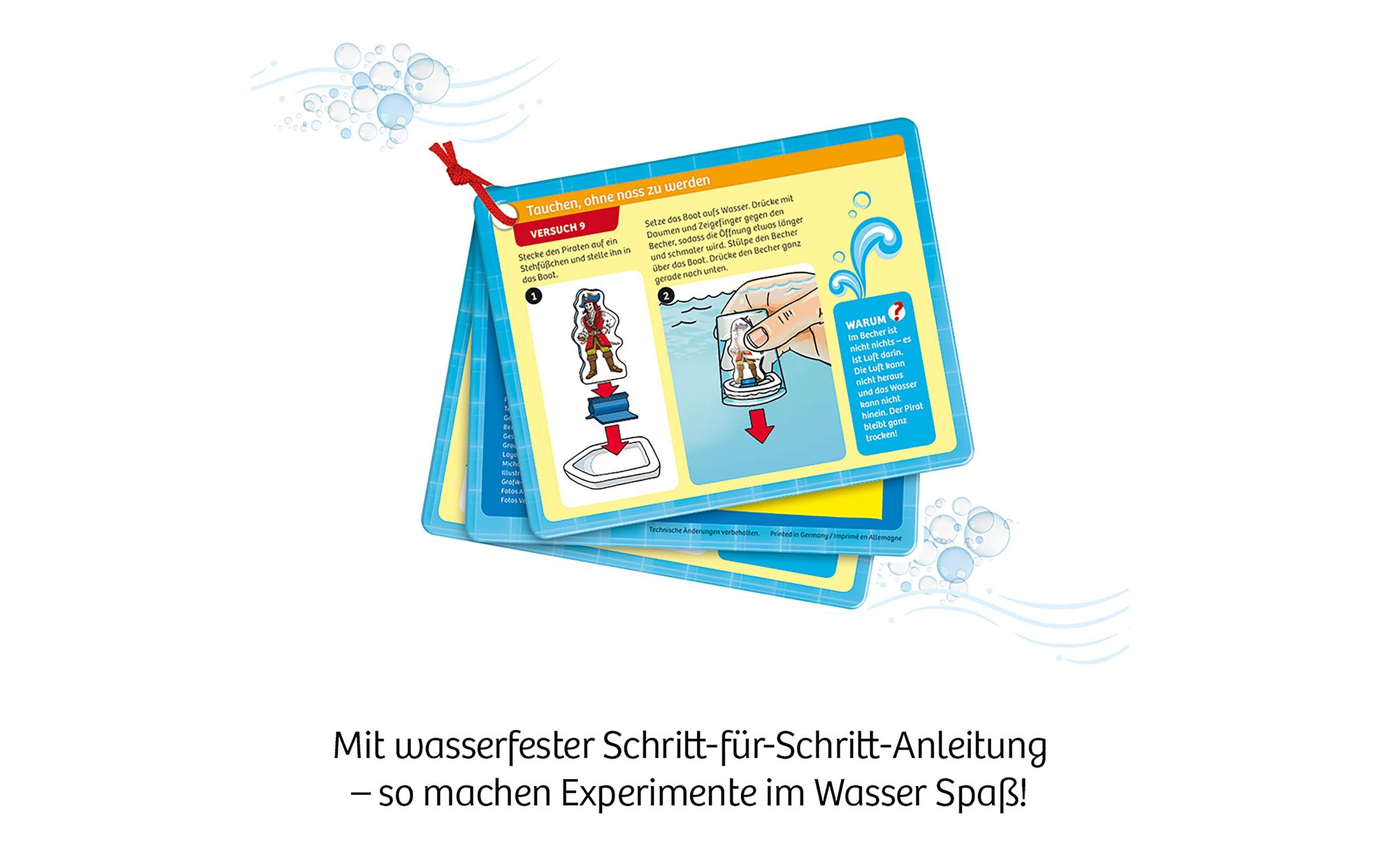 Experimentierkasten Experimente für die BadewanneSpass mit Seifenboot, Wasserrad und Taucherglocke