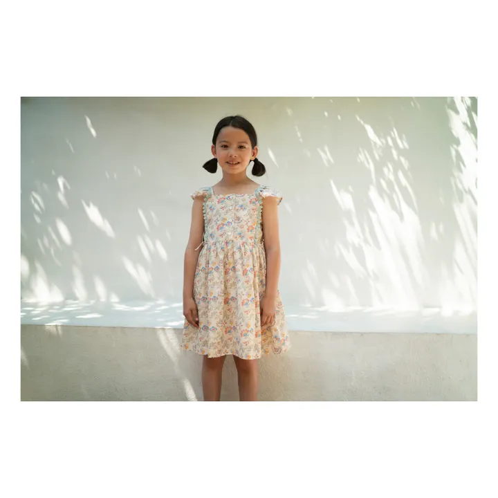 Lali Robe Pinafore Fleurie | Beige