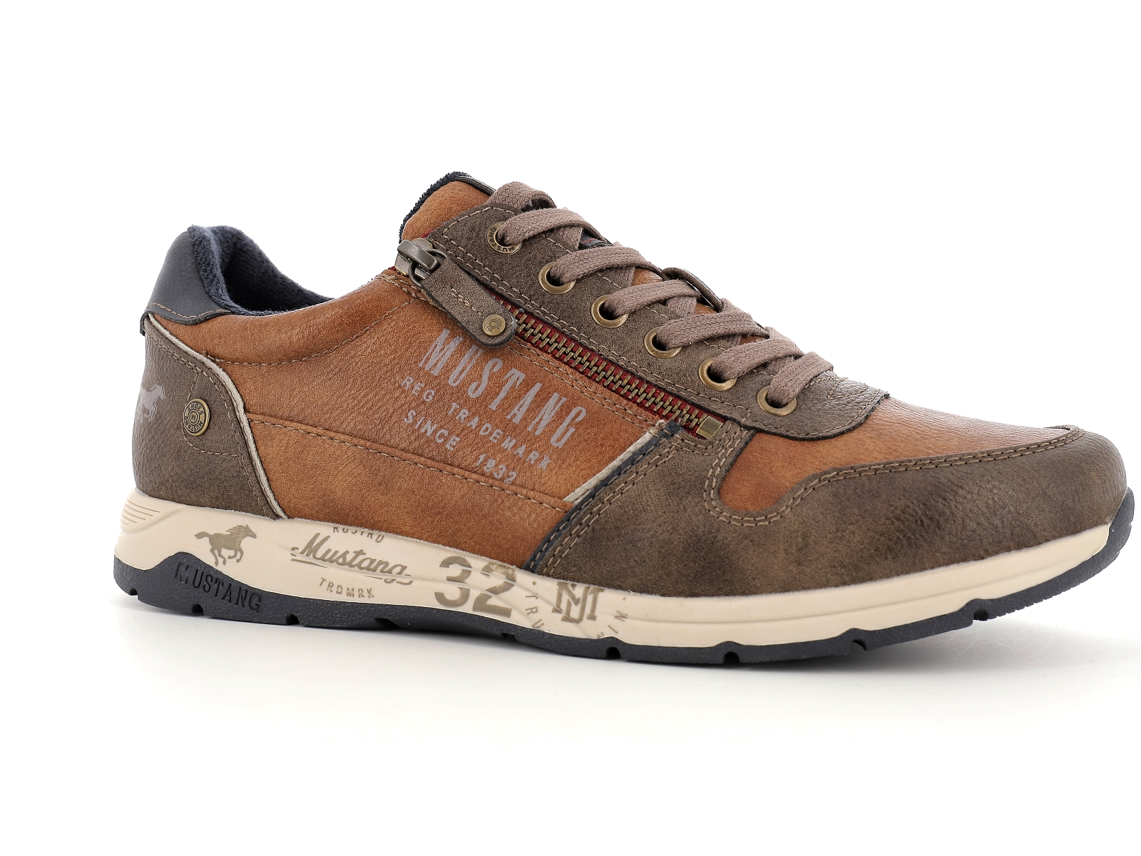 Mustang-4106 306 Synthétique Marron Moyen