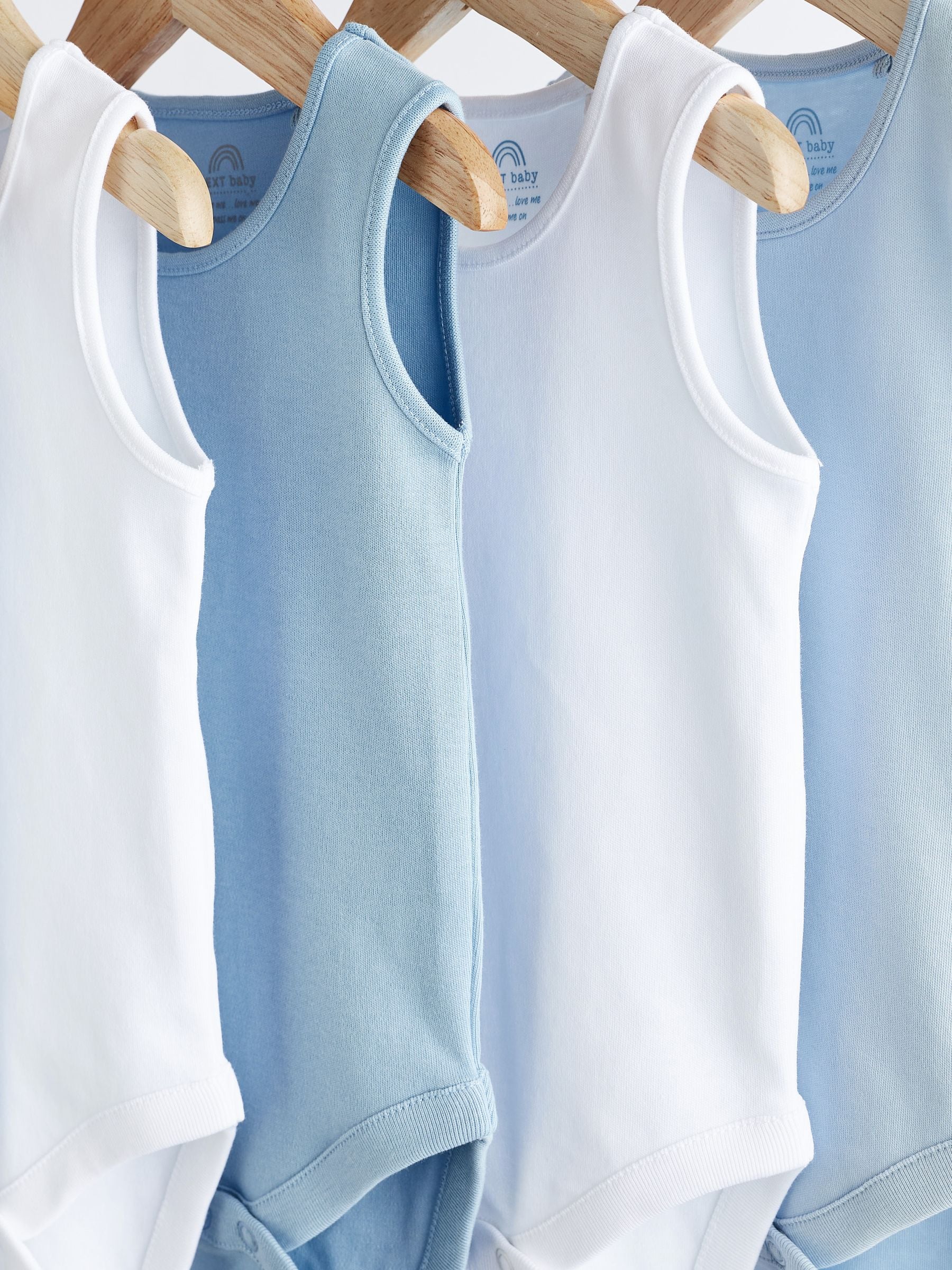 Blauw - Babyrompertjes met hemdje