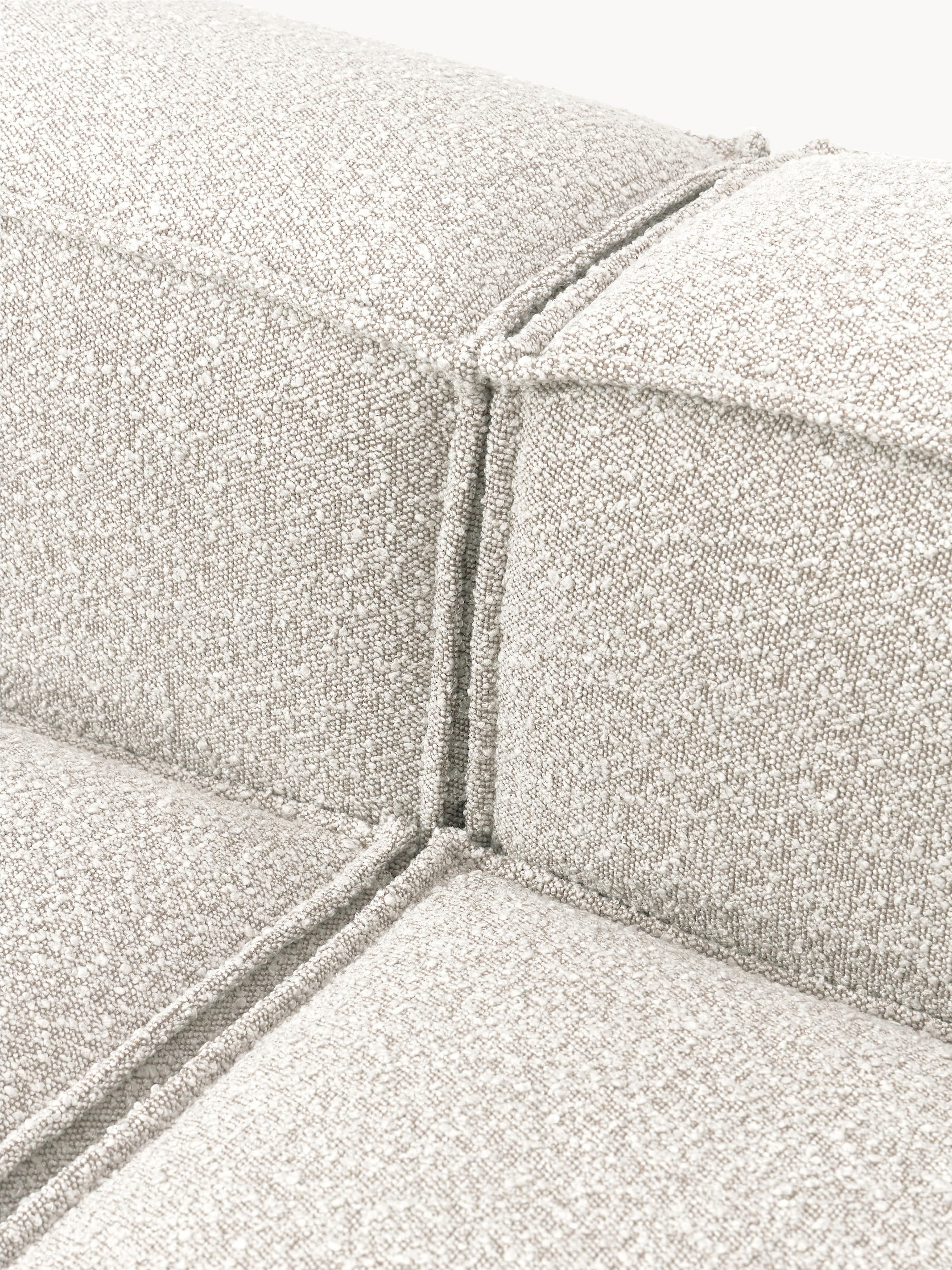 Modulaire bank Lennon (3-zits) uit bouclé