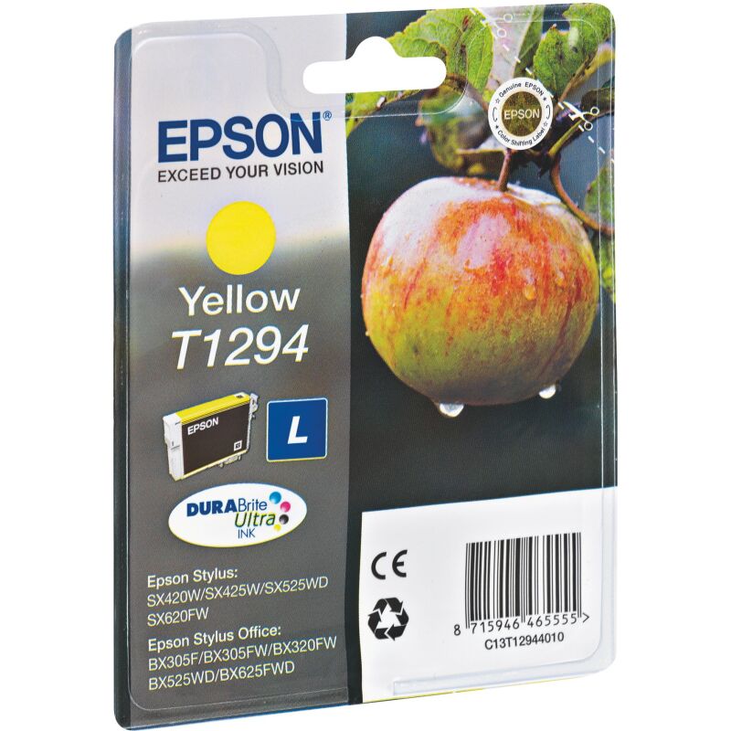 Cartouche Epson T129 couleurs séparées pour imprimante jet d'encre