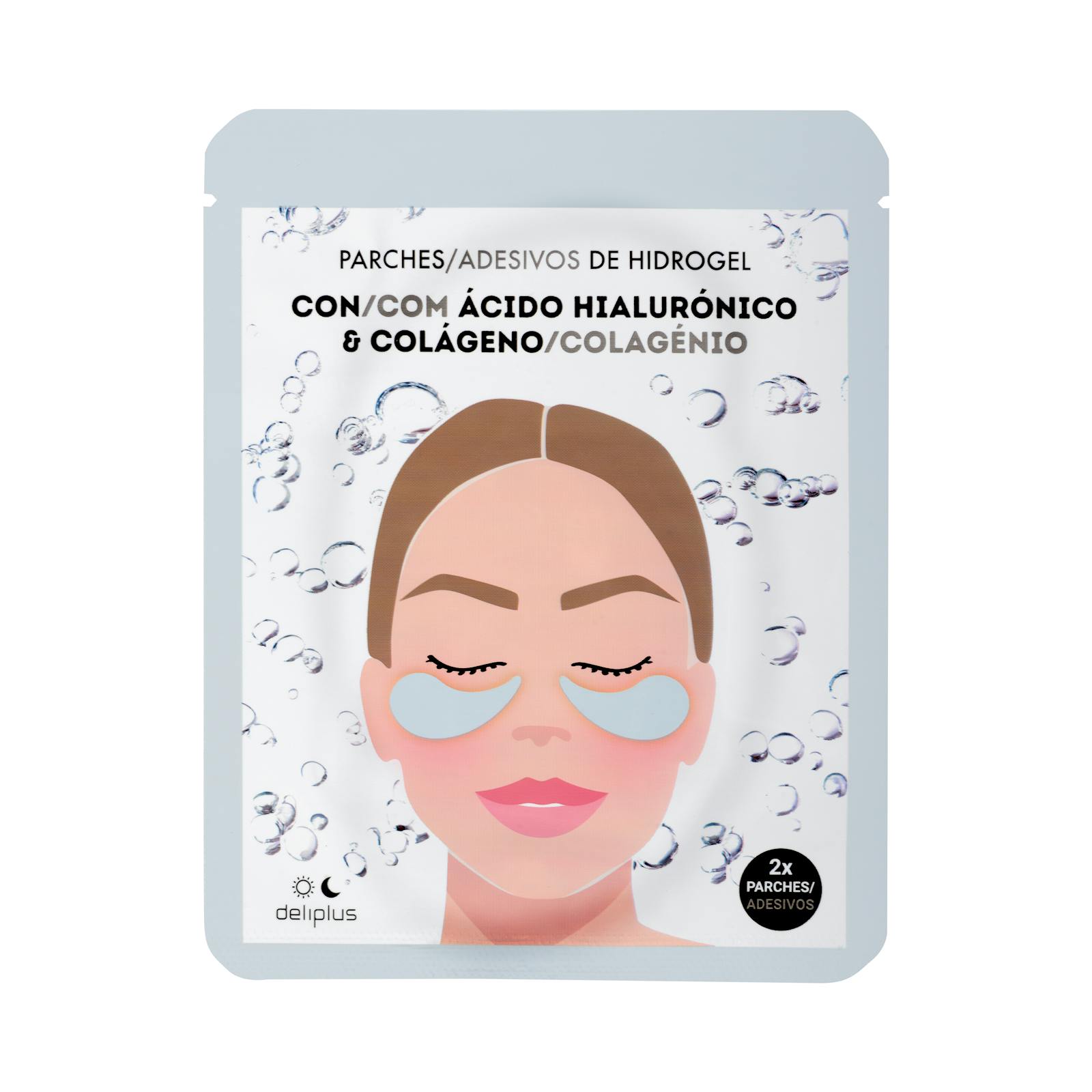 Patchs oculaires hydrogel Deliplus à l'acide hyaluronique et au collagène