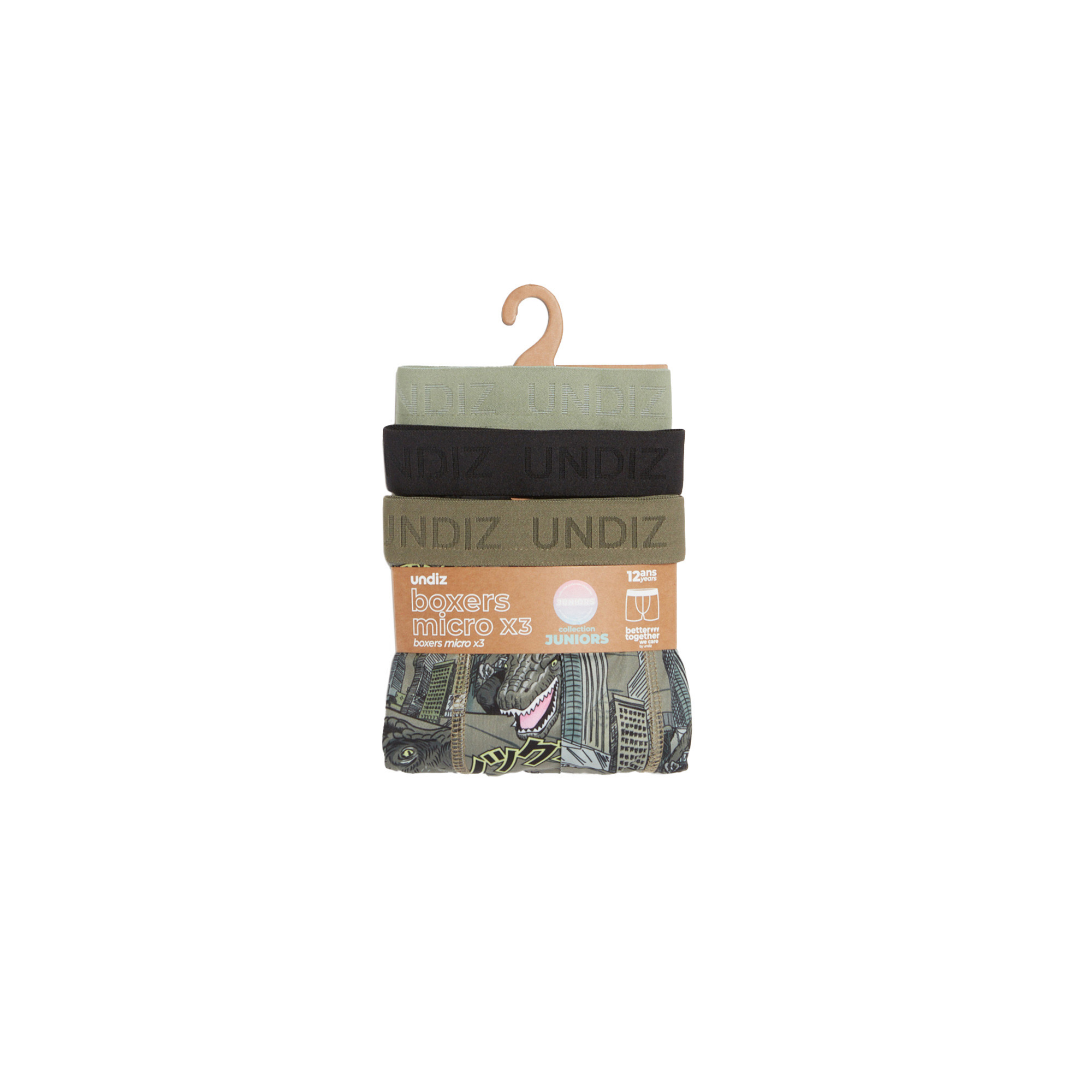 Lot de 3 boxers en microfibre