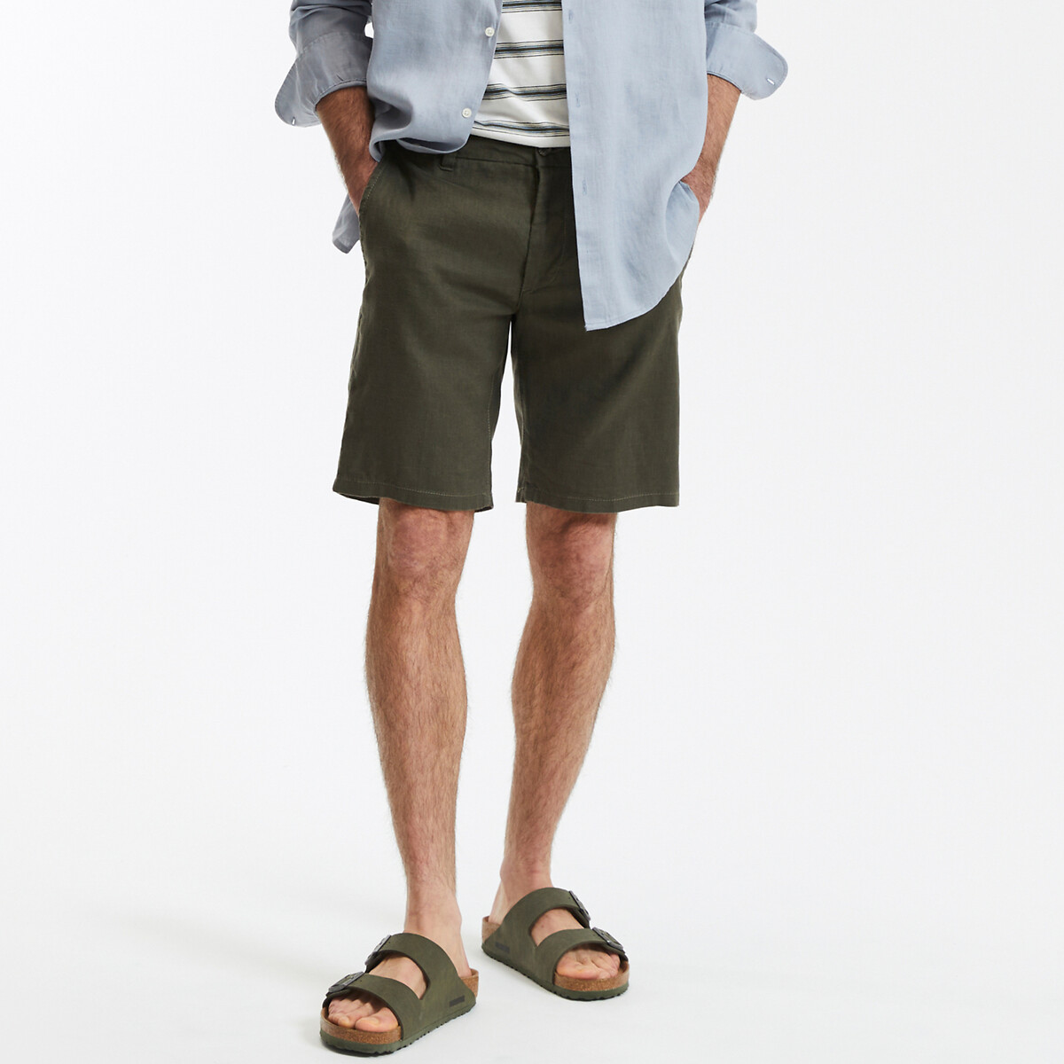 COLEÇÕES LA REDOUTE<br>Bermudas de linho