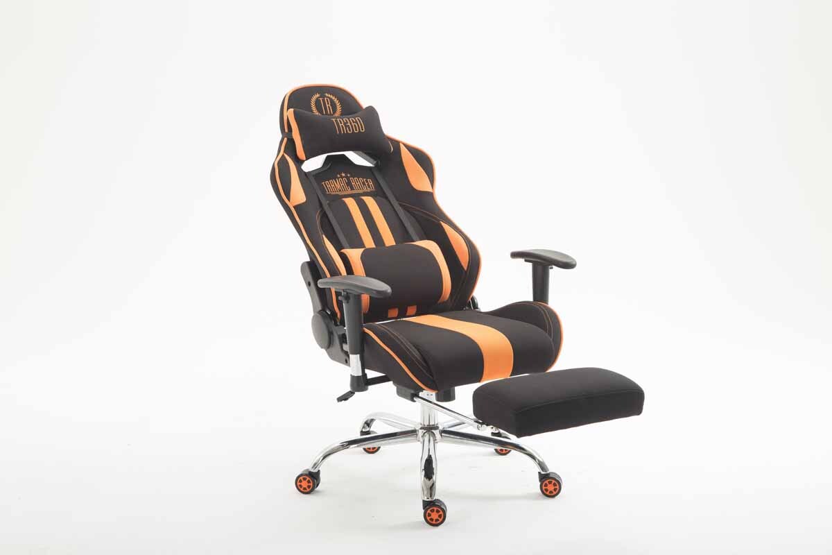 CLP Gaming Bürostuhl XL Limit I Gamingstuhl Mit Stoffbezug Und Metallgestell I Höhenverstellbarer Schreibtischstuhl Mit Laufrollen