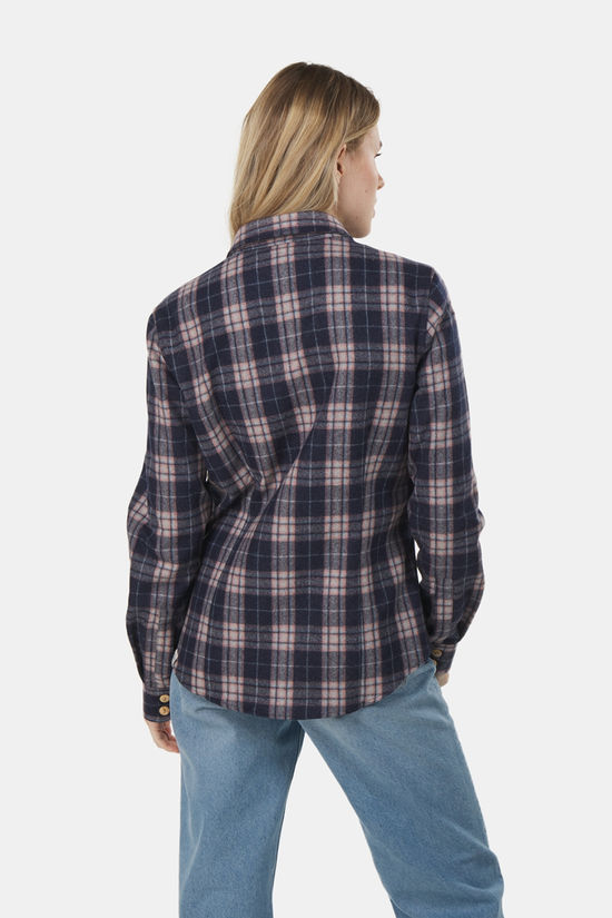 Buitenmens Buitenmens Flannel Melton Ruit Blouse Dames