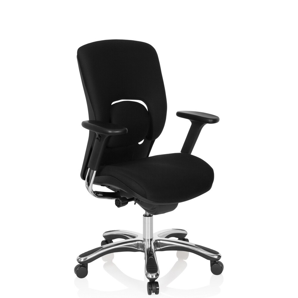 High End Bürostuhl VAPOR LUX BASE Stoff mit Armlehnen (höhenverstellbar) hjh OFFICE