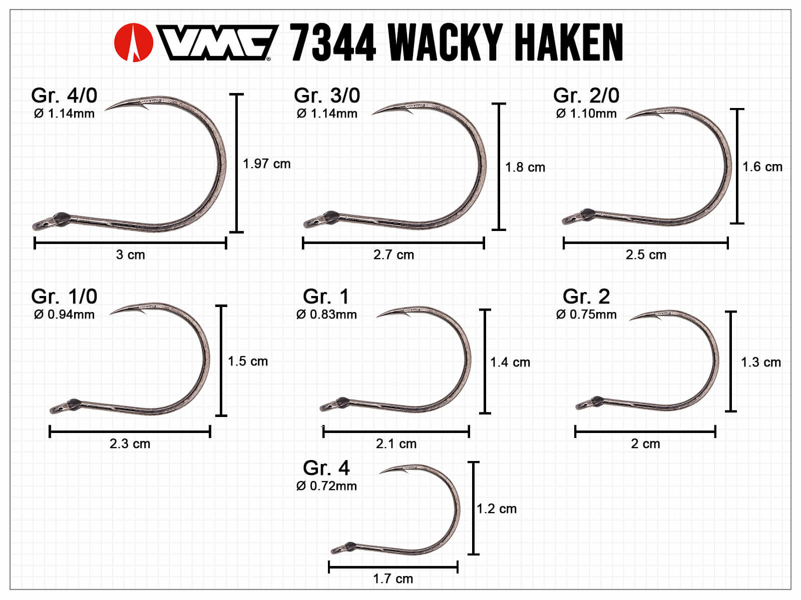 VMC Mystic Wacky Haken (7344WK)