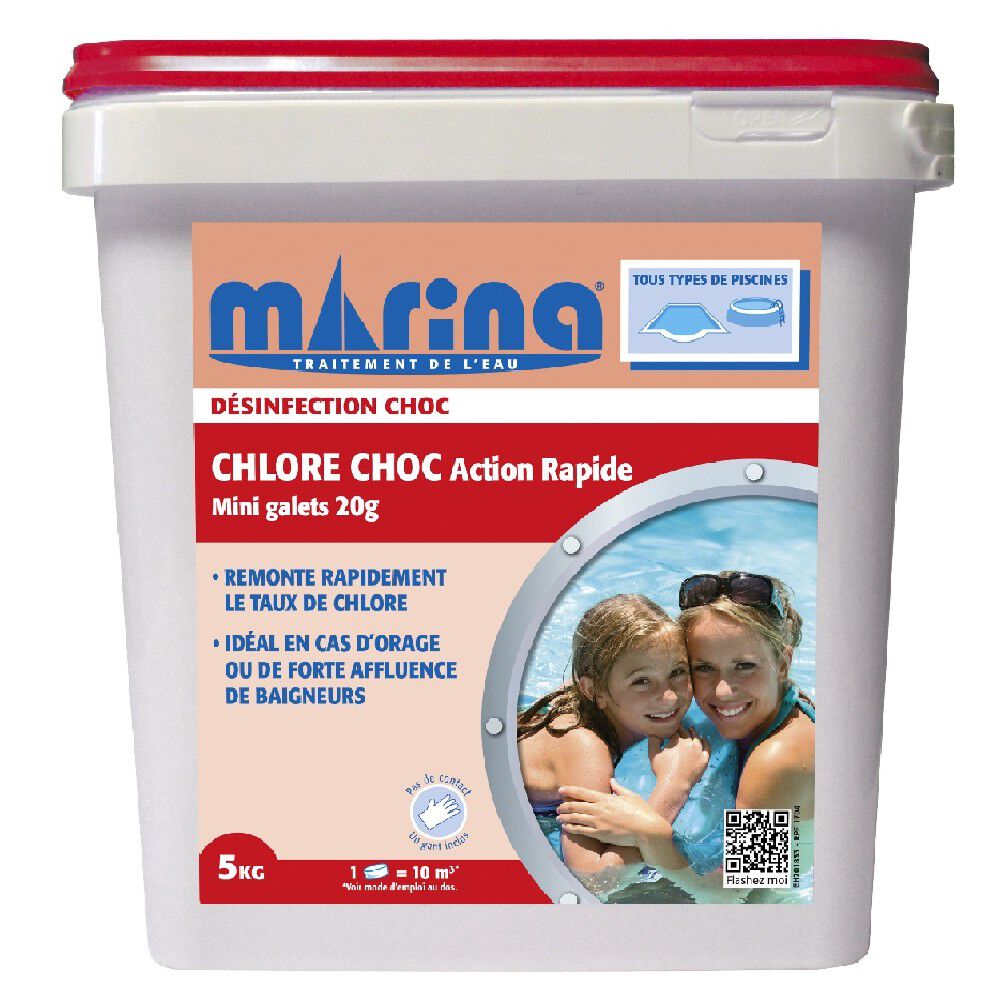 Chlore choc pastille 20g Marina