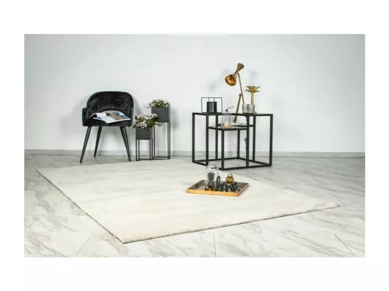 Tapis 290x200 cm – Design C007Y coloris ivoire – Élégance et confort pour votre intérieur