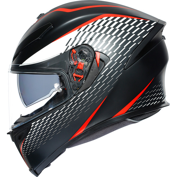 AGV - Casque K5 S Thunder Noir / Rouge / Blanc