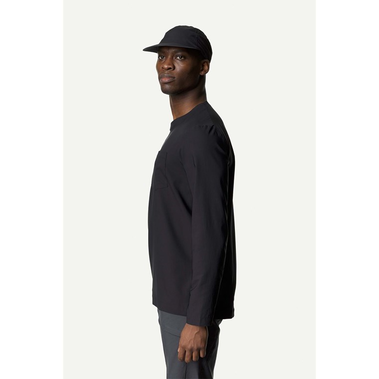 Houdini Cover LS Crew ShirtMen True Black