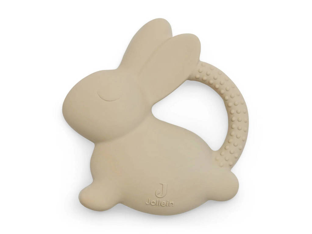 rubberen bijtring Bunny - Nougat
