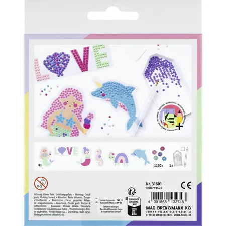 Folia Diamond Painting Set Meerjungfrau, 6 Teile