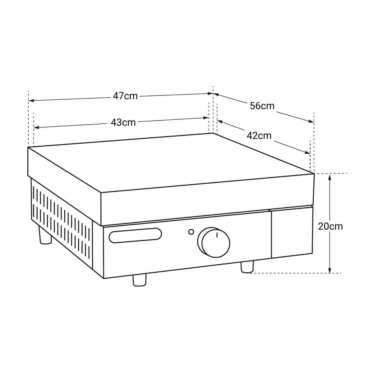 Plancha électrique + capot fonte FINESTA - 2,5kW Cook'in Garden