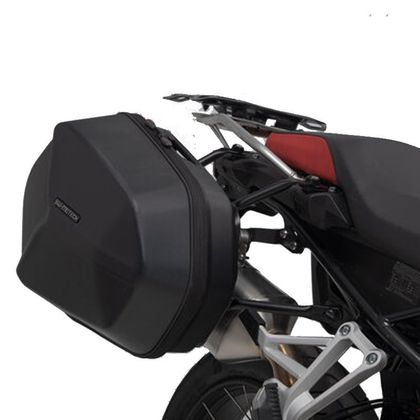 Valise SW-MOTECH AERO ABS AVEC SUPPORT (2 x 25 Litres) - Noir