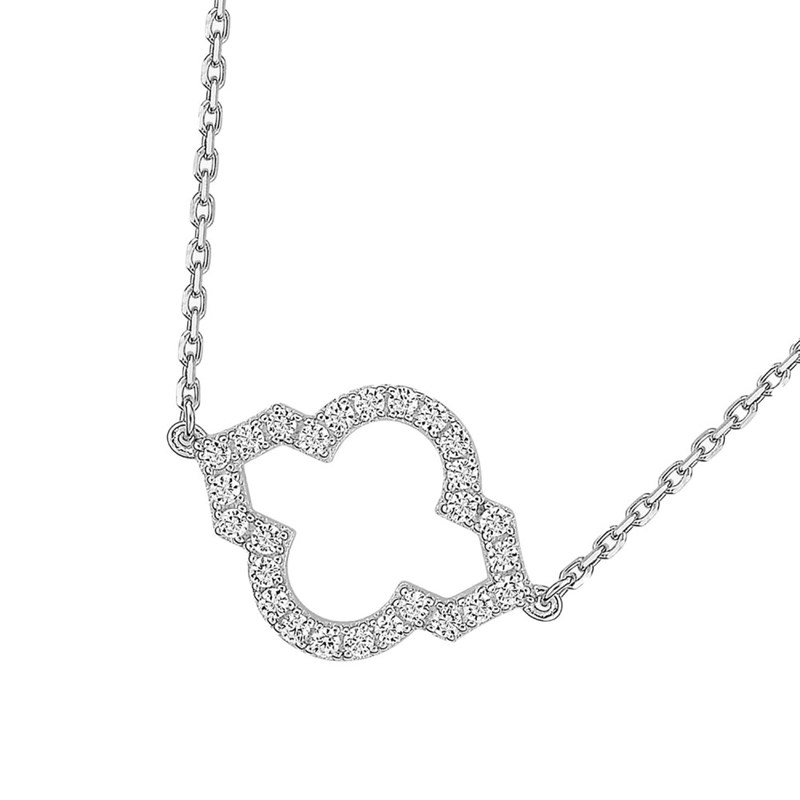Collier Femme - Or 18 Carats - Diamant 0,16 Carats - Longueur : 42 cm