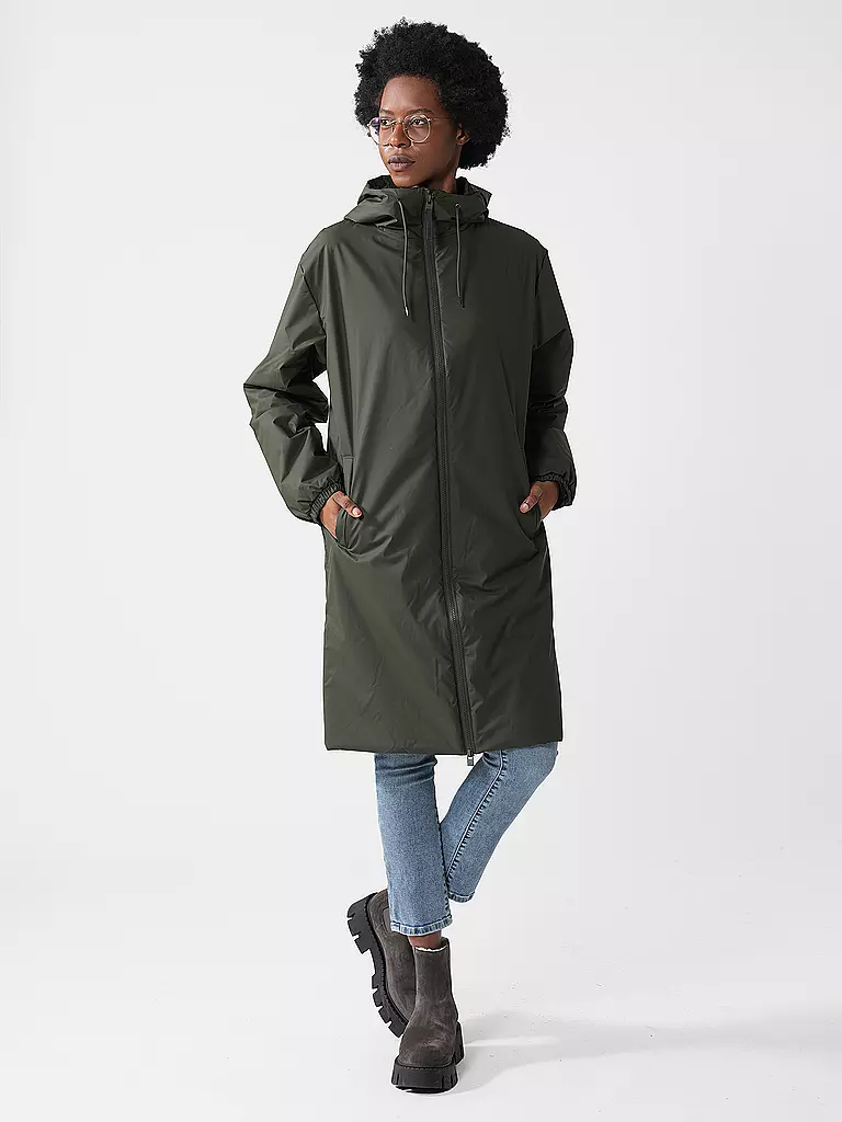 RAINS Regenjacke LOHJA dunkelgrün