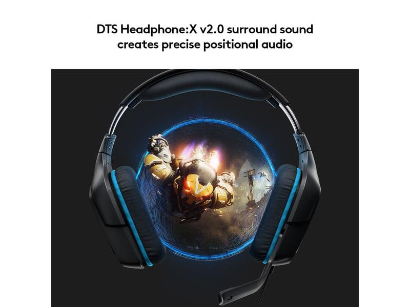 Logitech Headset G432 7.1 Surround Schwarz Over-Ear Gaming-Headset