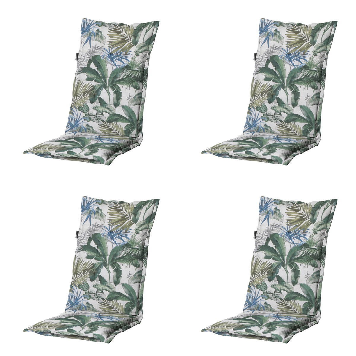 Madison Bliss blue Tuinstoelkussen - Set van 4