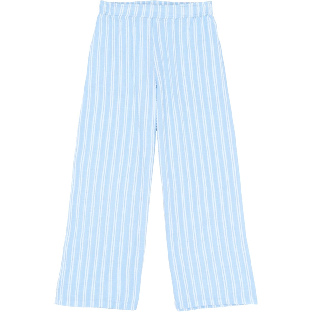 Køb The New Forever Blue Striped Tnshirley Wide Bukser