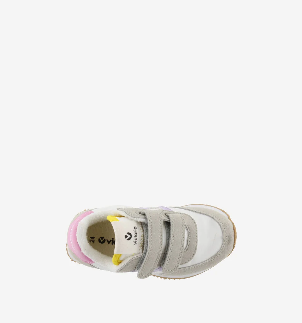ASTRO SCRATCH CONTRASTE Baskets détails couleur pour enfant LILA