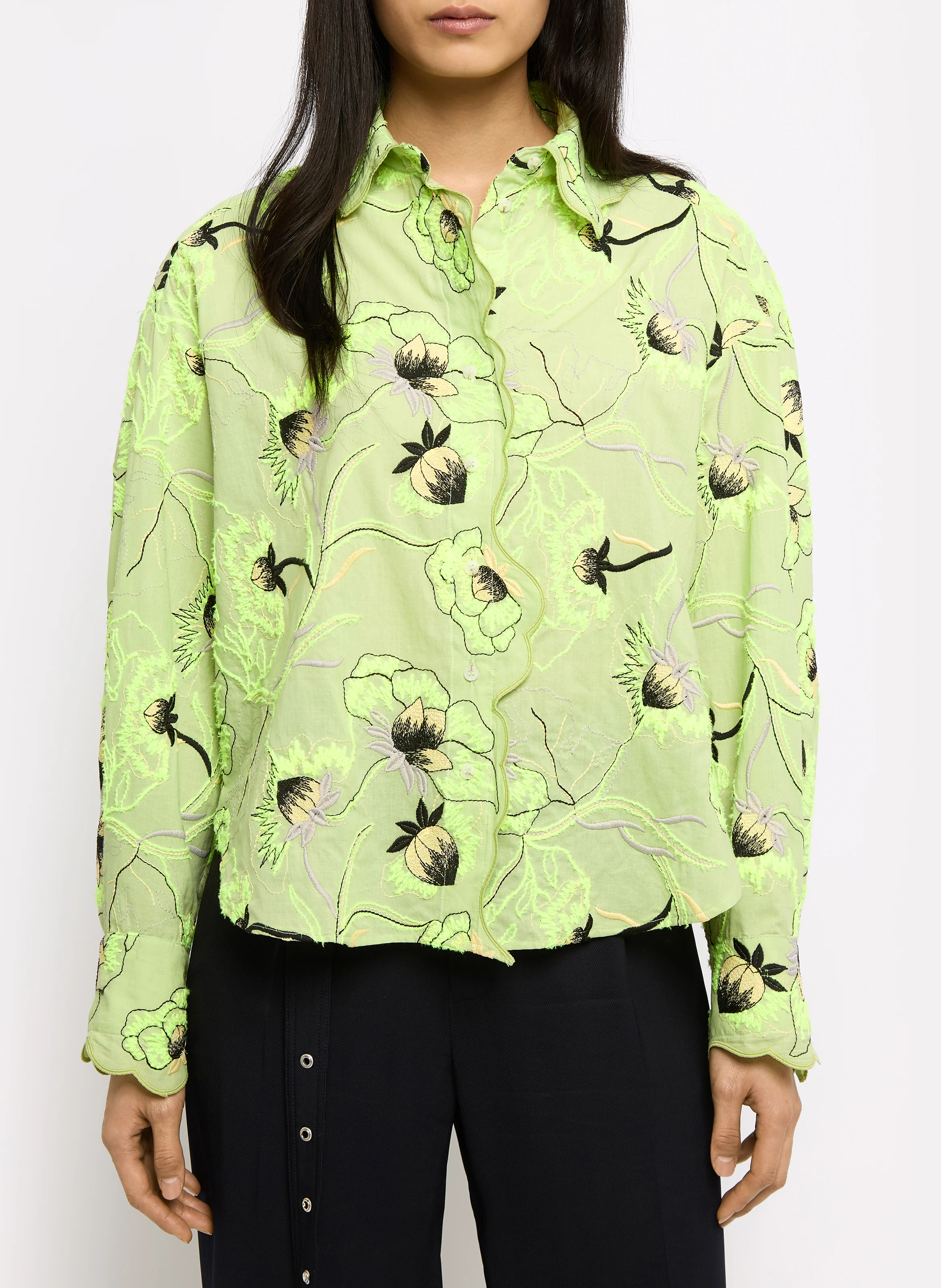 REESE - Chemise oversize col classique| Vert