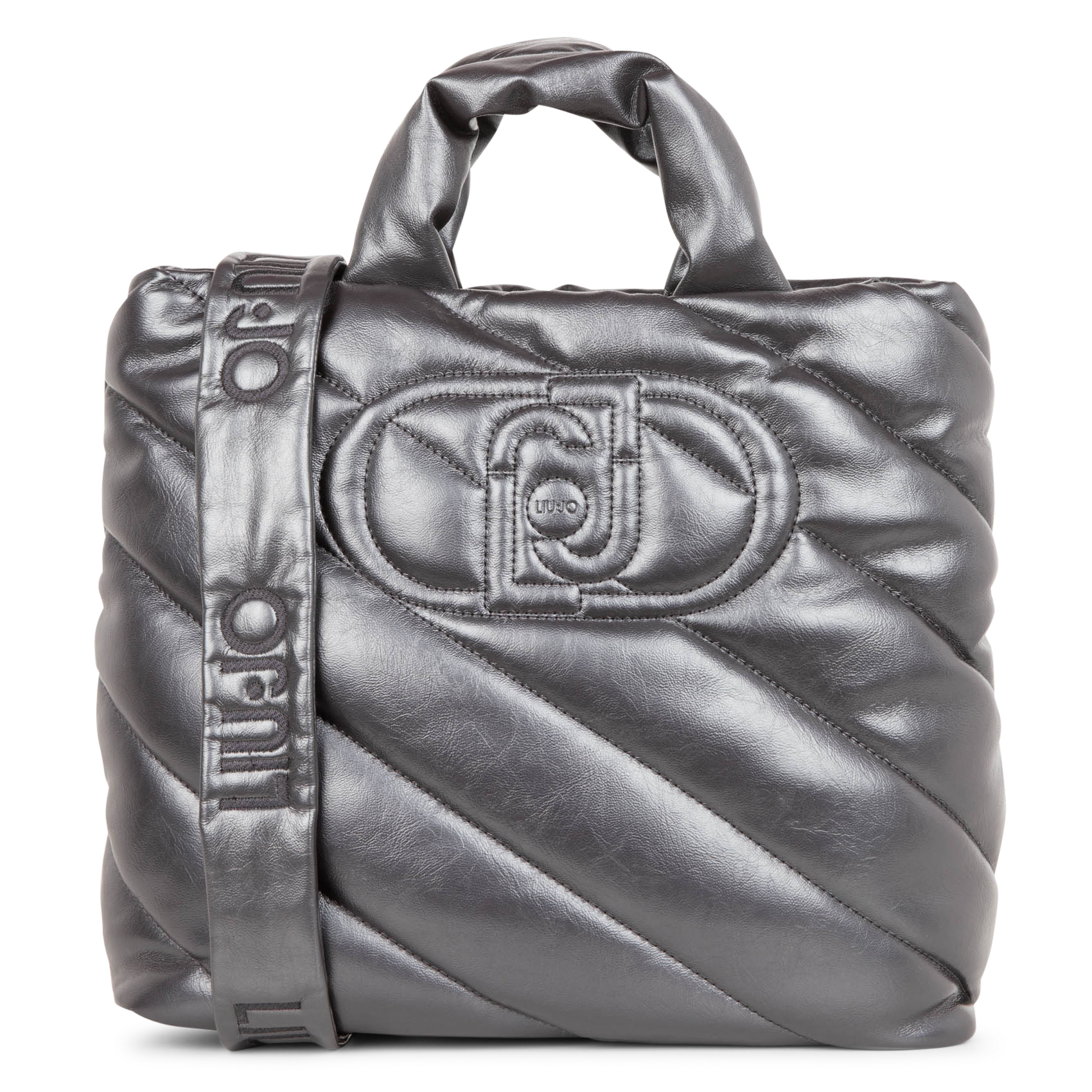 Sac shopper matelassé | Gris
