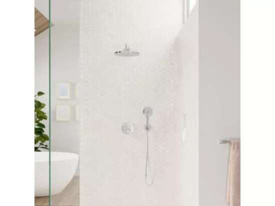Façade HANSGROHE ShowerSelect S pour mitigeur thermostatique encastré chromé