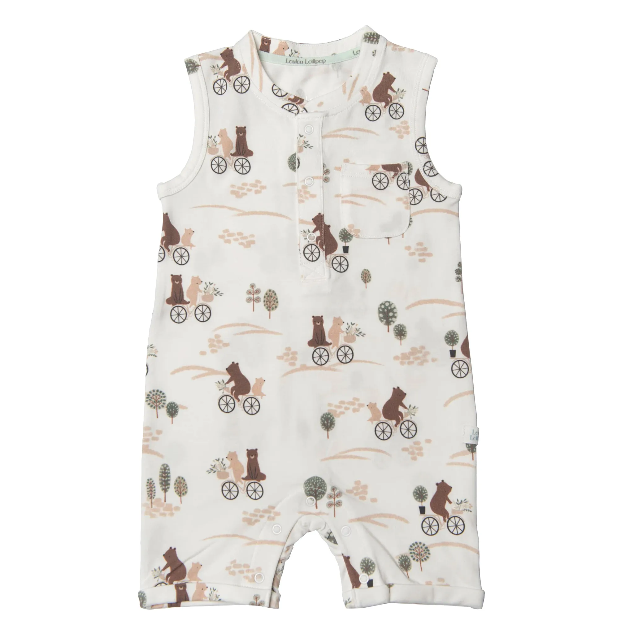 Loulou Lollipop Combi Court Ours Vélo 0-24mois