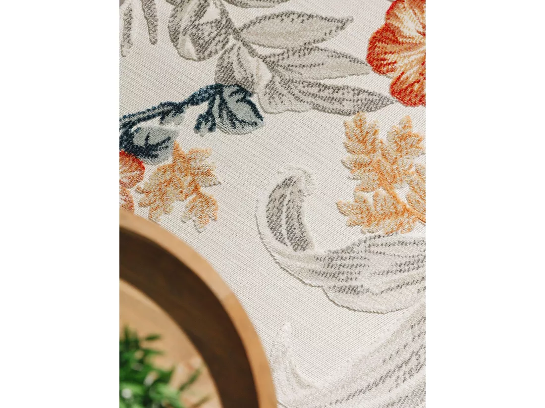 Tapis d'extérieur & intérieur Flora Multicouleur 80x250 cm