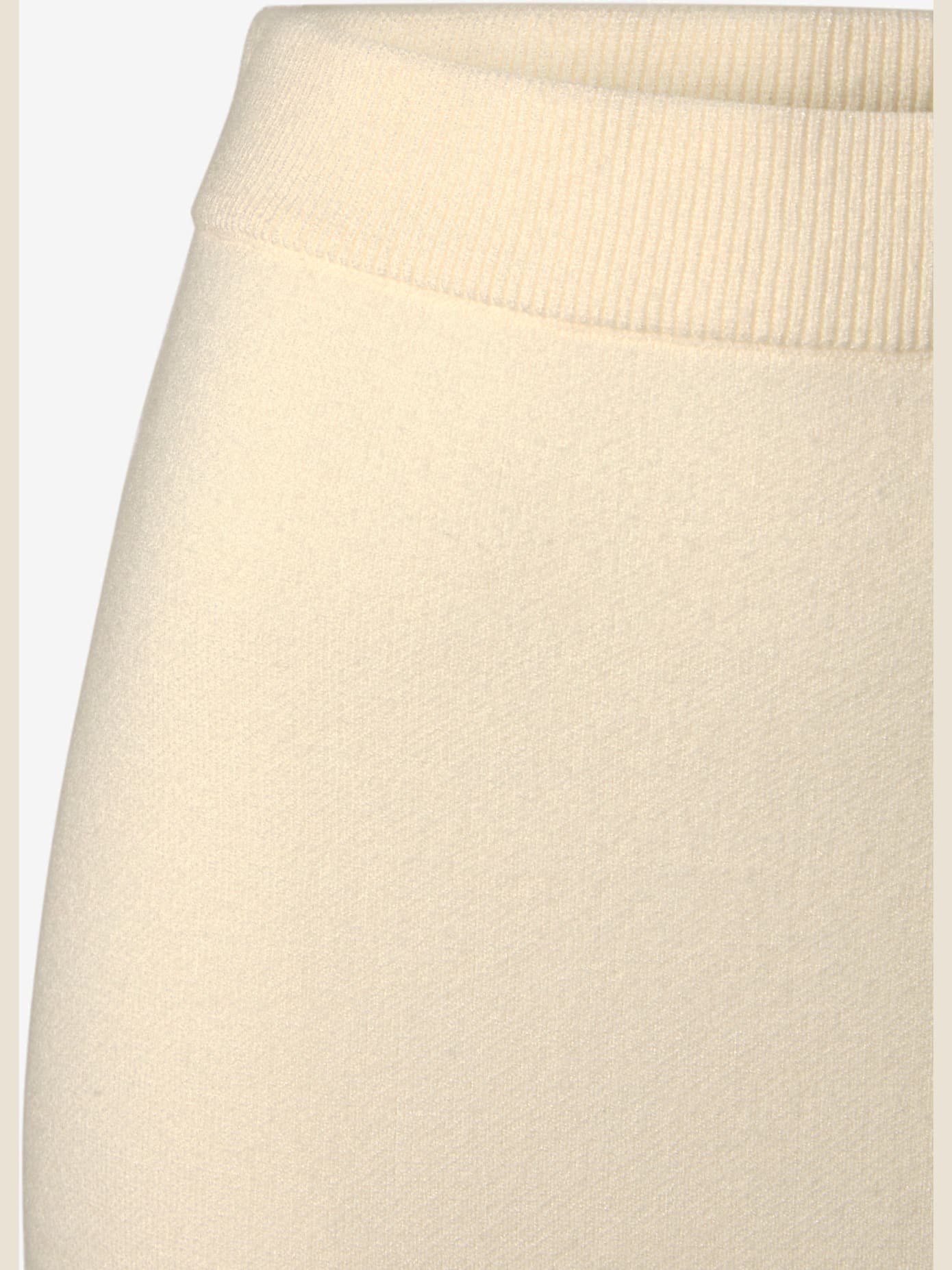 Jupe en tricot à bords-côtes extensibles