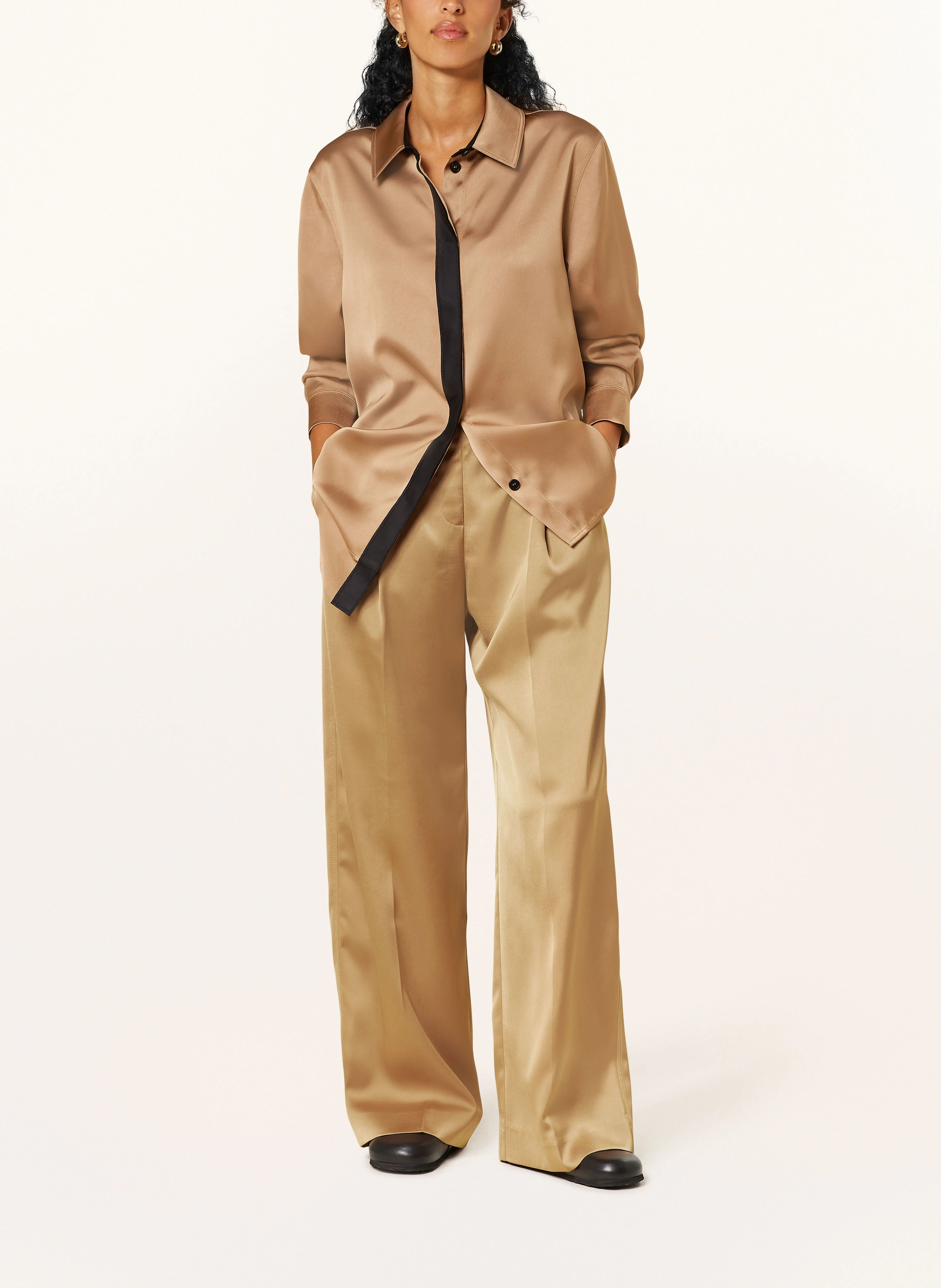 STINE GOYA Marlenehose aus Satin