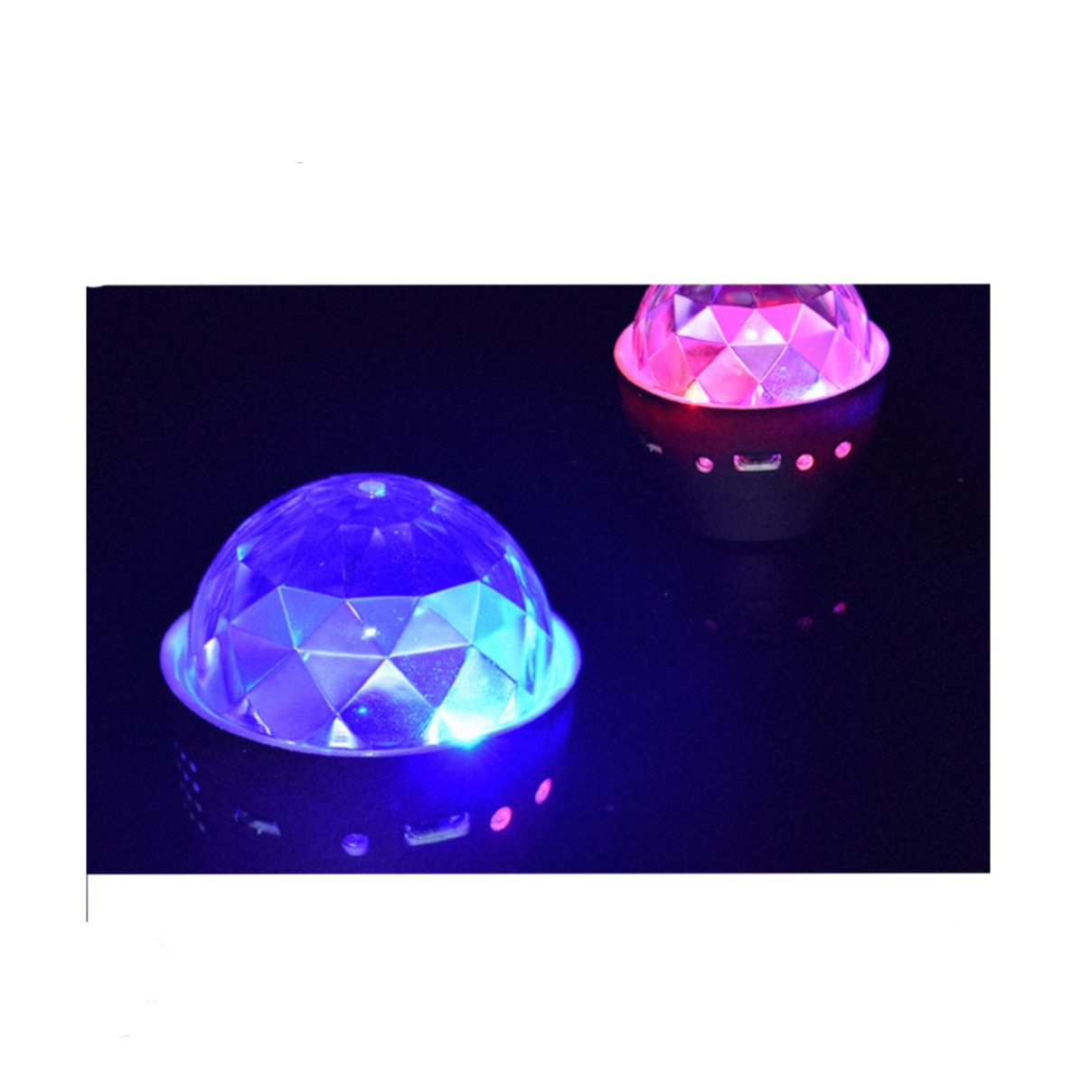 (Ø5cm) Soundgesteuerte Mini LED Discokugel Multicolor Partylicht (RGB Farben)