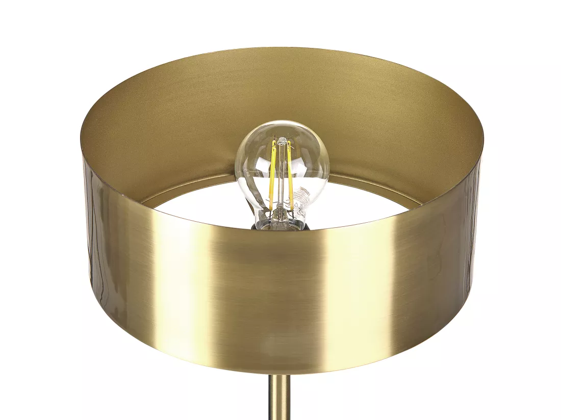 Lampe à poser ARIPO avec port USB Métal Doré