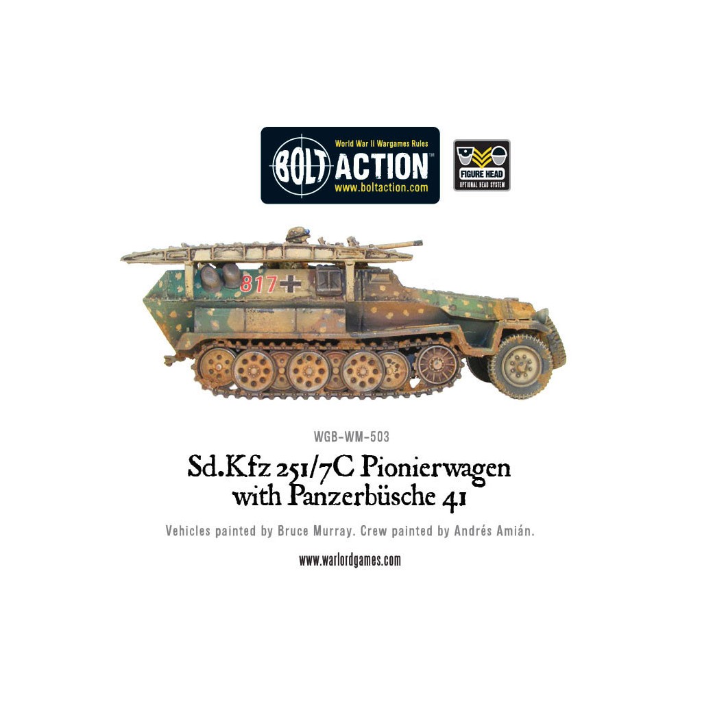 Bolt Action - German - Sd.Kfz 251/7C Pionierwagen with panzerbuchse 41