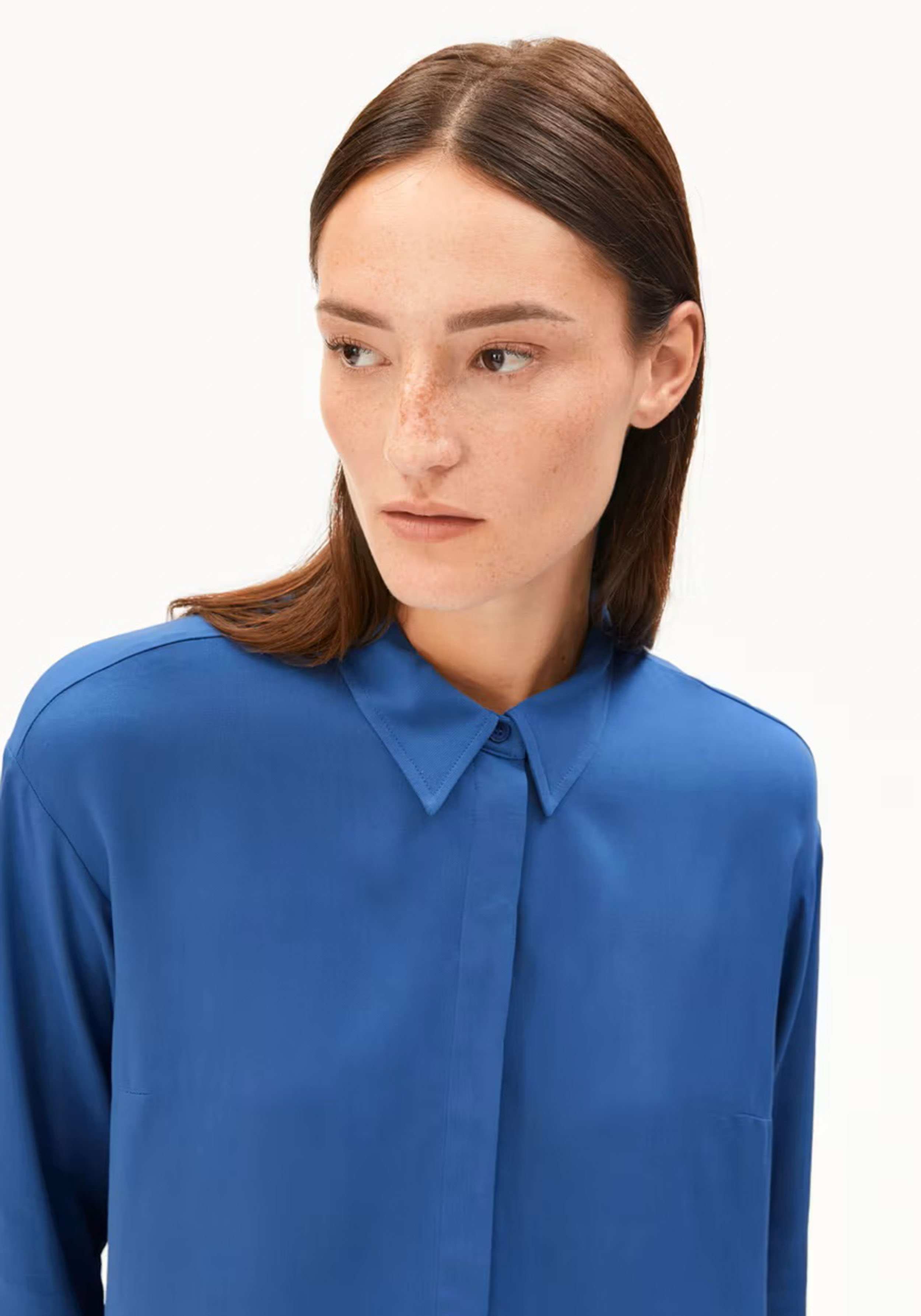 Armedangels Bluse Larisaana Longsleeve Dark Morning