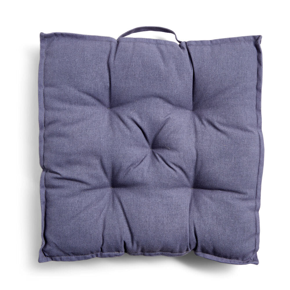 Coussin de sol 50x50xÉp8cm avec poignée gris