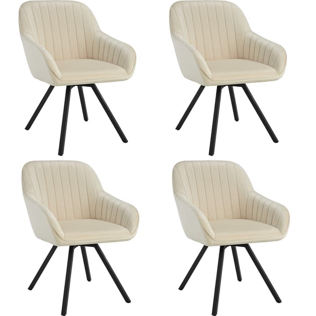 Drejelig velour stol Snug, polstret