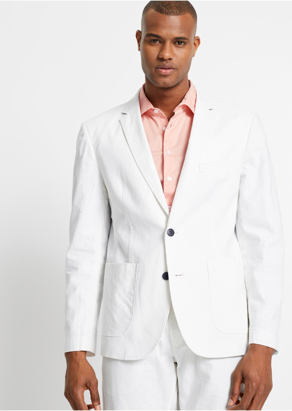 Veste de costume en lin majoritaire